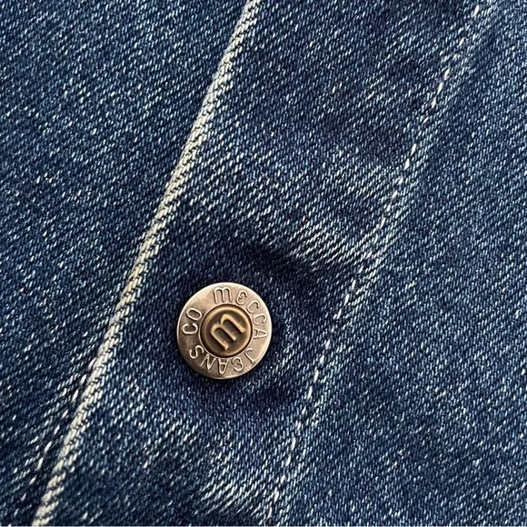 Vintage Mecca Men’s Tall Denim Jean Jacket | Size L - Picture 5 of 8